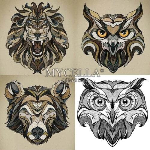 5D DIY Diamond Painting Cross Stitch Wolf Needlework Full Round Rhinestone Mosaic Pattern Home Decoration Crafts Christmas Gift