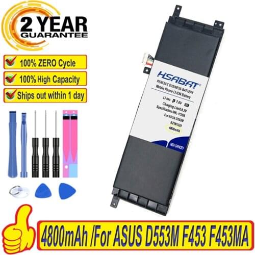 Top Brand 100% New B21N1329 Battery for Asus D553M F453 F453MA F553M P553 P553MA X453 X453MA X553 X553M X553B X553MA X503M X403M