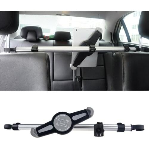 Car Tablet Holder Retractable Aluminum Alloy Car Seat Back Phone Tablet PC Stand Car Phone Holder Car Interior Accessories
