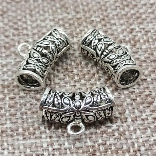 925 Sterling Silver Butterfly Tube Bead Charms for Bracelet Necklace