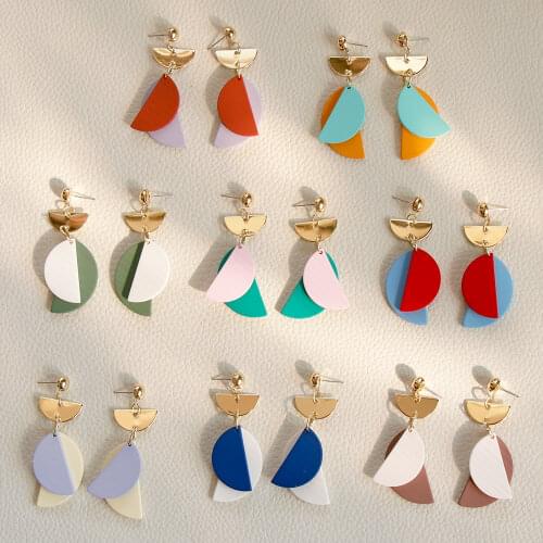 JUHU Women's Gold Earrings