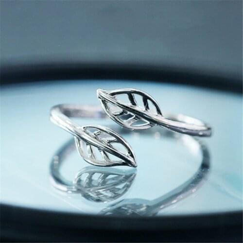 Bohemian Vintage 925 Sterling Silver Vintage Rings for Women Ladies Statement Jewelry Finger Open Rings A156