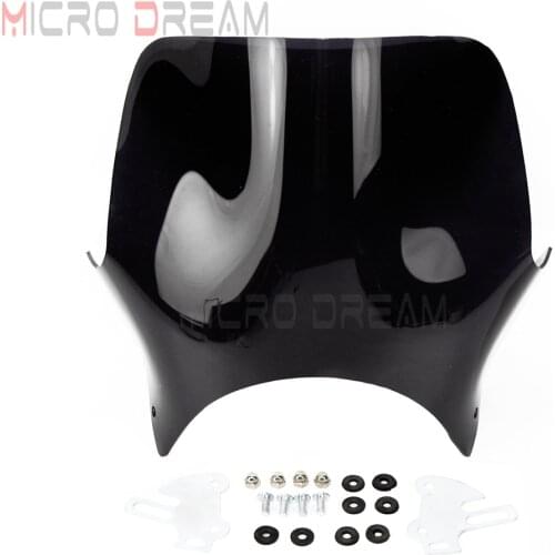 Retro Motorcycle ABS Windshield Windscreen Kit For Honda CB400 CB250 CB600 CB750 CB900 CB919 Hornet Cafe Racer Wind Deflector