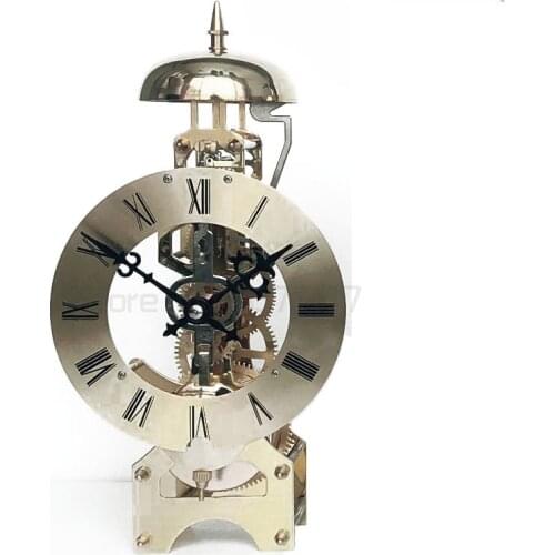 Nordic Mechanical Antique Table Clock Metal Gear Gold Fine Copper Time Telling Seat Desk Clock Manual Manipulator Gift Ideas