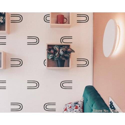 Minimalist Wall Decals Abstract Wall Stickers Boho Nursery Decor Kids Room Decals Scandinavian Decor Modern Farmhouse Decor Z501
