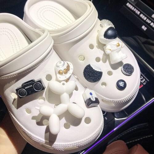 Cute Cartoon Balloon Dog Croc Charms Designer DIY Space Astronaut Shoes Decaration for Croc JIBZ Clogs Kids Boys Girls Gifts