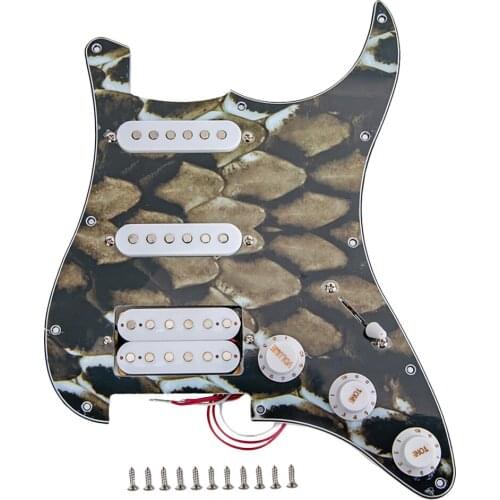 Prewired Pickguard Guard Plate with SSH Pickup for Electric Guitar