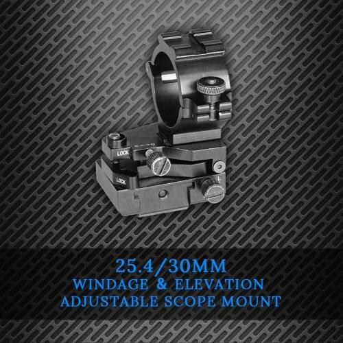 Hunting Adjustable Picatinny Rail Mounts For Scopes Weaver 21mm Airsoft M4 Scope Mount Rings 30mm Drop Shipping Windage Mount