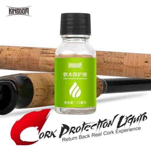 Kingdom Fishing Tools Cork Handles Care Liquid 15ml Deal With Cork Handle Surface Fishing Rod Perfect For Stain Resist Rods Tool