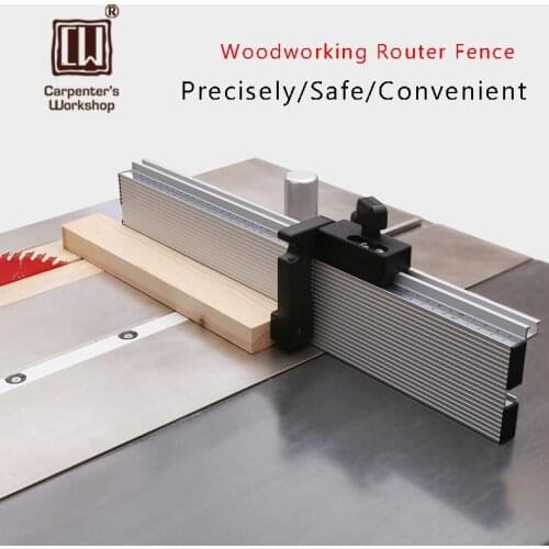 Heavy Duty Router Fence with Stops & Angle Adjustment Device