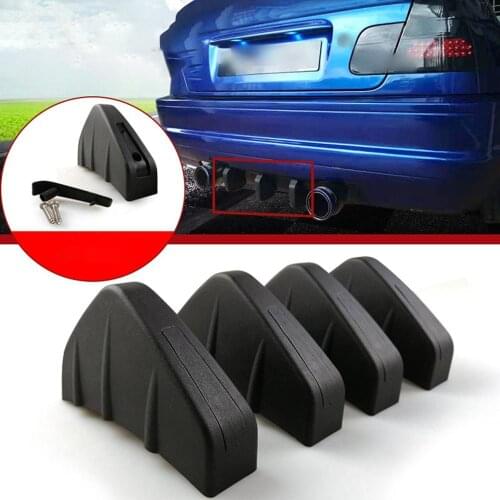 Universal Car Modified Rear Spoiler Mini Rear Lip With Deflector For Bumper Chassis Decoration Durable PP Screw Fixed