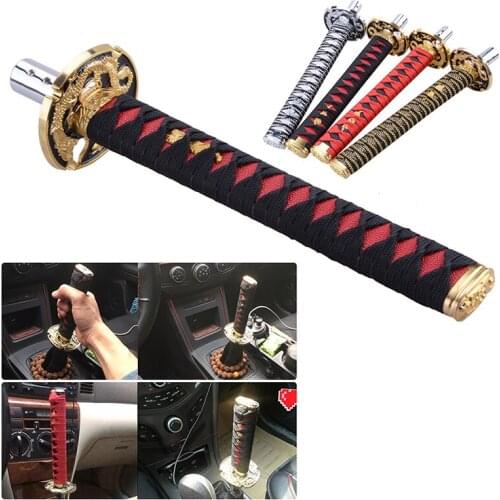 Universal JDM Samurai Sword Shift Knob 260mm Samurai knife shift knob with adapter Auto Parts