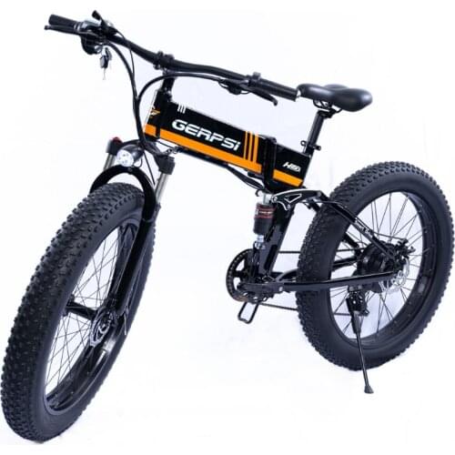 Electric bicycle bike 26inch 4.0Fat tire folding adult lithium battery 48v electric bike ebike mountain motorcycle snow e-bike