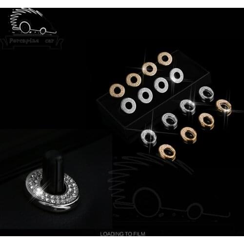 4 pcs Car Door Pin Lock Latch Bolt Sticker Button Switch for 2015 2016 Mercedes C E GLA GLC GLK CLS Class W205 GLC200 E260L