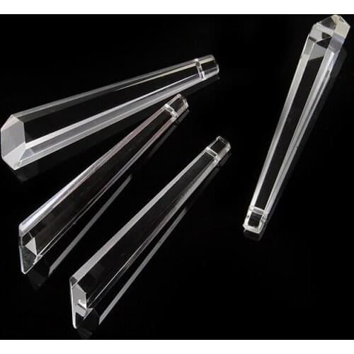 10pcs 76mm Glass Crystal Prisms Pendants Chandeliers Parts Lustres Clear Lamp Lighting Hang Drops