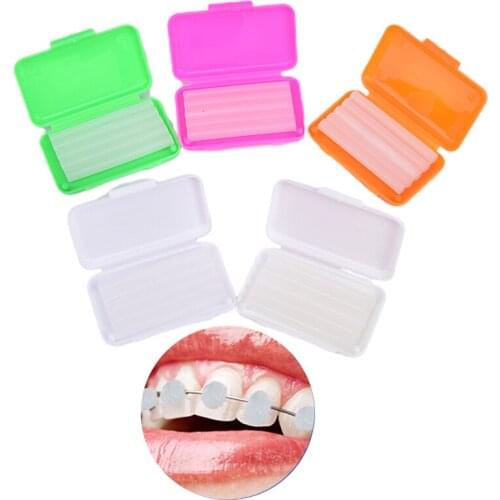 5 Box Dental Orthodontics Ortho Wax Mix Scent For Braces Bracket Gum IrritationTeeth Whitening Oral Hygiene Tool