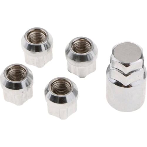 Anti-theft Nuts M12x1.5mm Wheel Lock Nuts Silver Nuts For Toyata,Honda,KIA