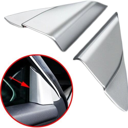 Car Interior Chrome Door Side A Pillar Sticker Cover Trim Moulding Accessories Fit For Toyota Camry 2018 2019