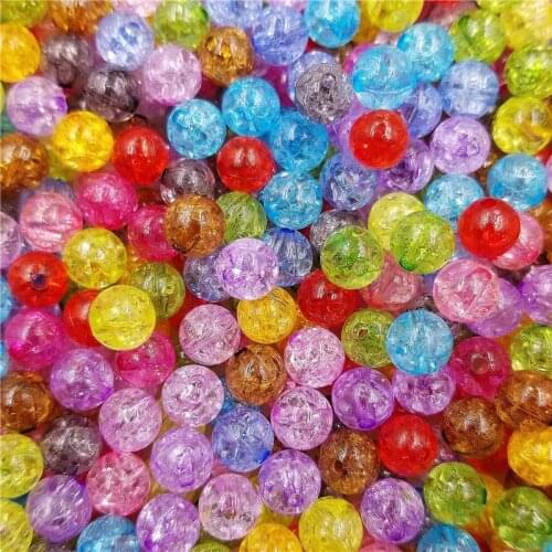 8mm 50-piece Mixed Candy Color Jewelry Accessory Necklace Bracelet For Handmade DIY Jewelry Spacer Beads Round Beads In Bulk