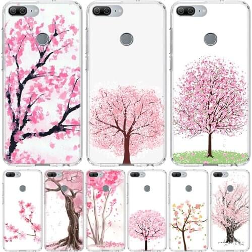 Cherry Blossom Tree Phone Case for Huawei Honor 10 9 20 7A 7X 8A 8S 8X 9X Lite Pro Y5 Y6 Y7 Y9S 2019 10i 20i Coque Cover Capa