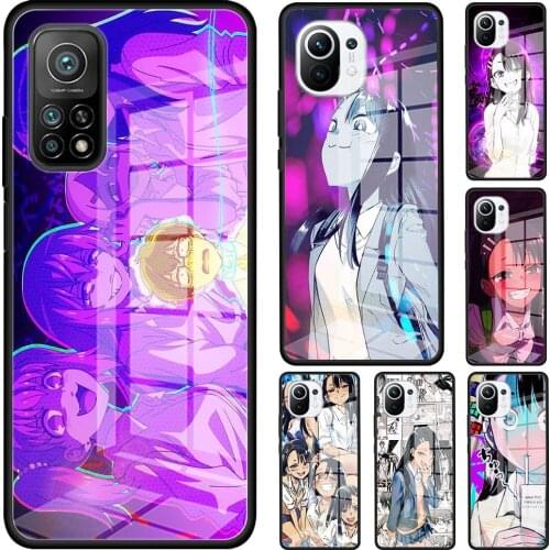 Nagatoro Anime Aesthetic Tempered Glass Phone Case For Xiaomi Mi 11 Ultra Poco X3 NFC 10T Pro Note 10 Lite 5G 9T M2 F2 11i Cover