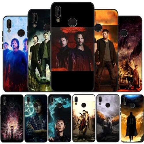Black tpu case for Huawei P30 lite Nova 4E P9 P9lite P10 P20Pro P20lite P30Pro P smart Cover Supernatural Shell Capa