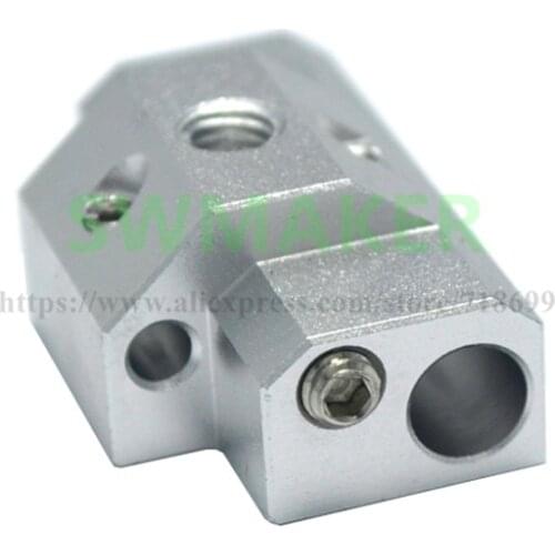 E3D Cyclops+ Aluminum 3D Printer Heater Block For 2 in 1 out Hot end