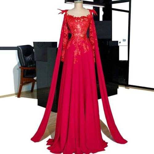 Elegant Fuchsia A-line Lace Celebrity Dresses Illusion Long Sleeve Beach Evening Prom Party Dresses With Appliques Custom