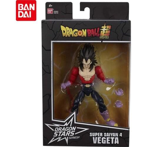 Bandai Anime Dragon Ball Super-Dragon Stars Super Saiyan Vegeta IV PVC Action Figure Model Collect Toy Kids Holiday Gifts