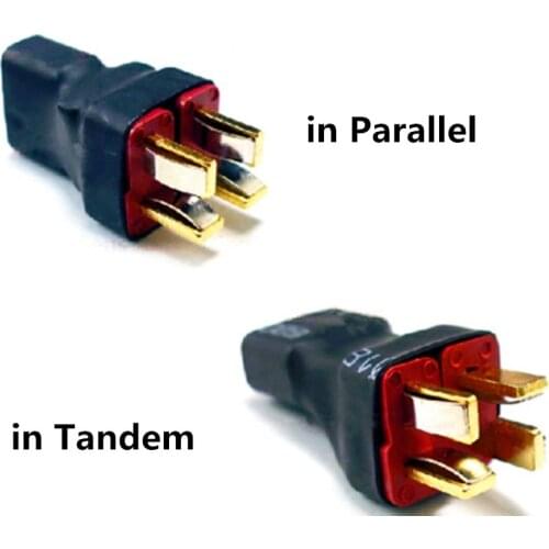 Integrated T Plug in Parallel /Series Connection Tandem Conversion Connector For Battery DIY RC Model Quadcopter Parts