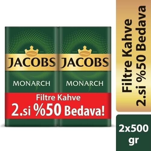 Jacobs Monarch Filter Coffee 500 Gr - 2 Pieces Jacobs FREE SHİPPİNG