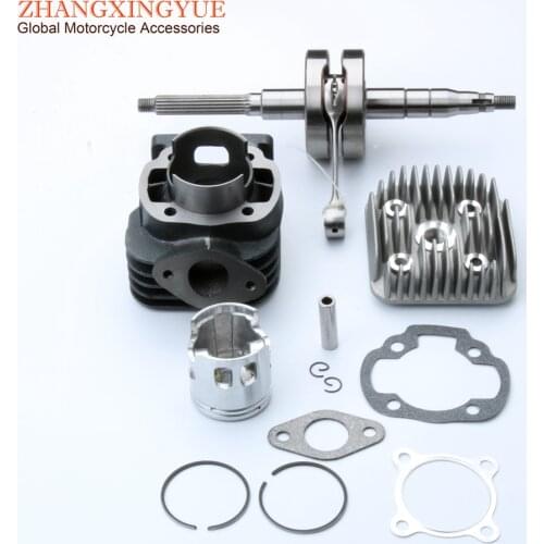 Scooter 70cc Big Bore Cylinder Kit & Racing Crankshaft for Adly Rapido 50cc 47mm / 10mm 2-Stroke Engine Parts