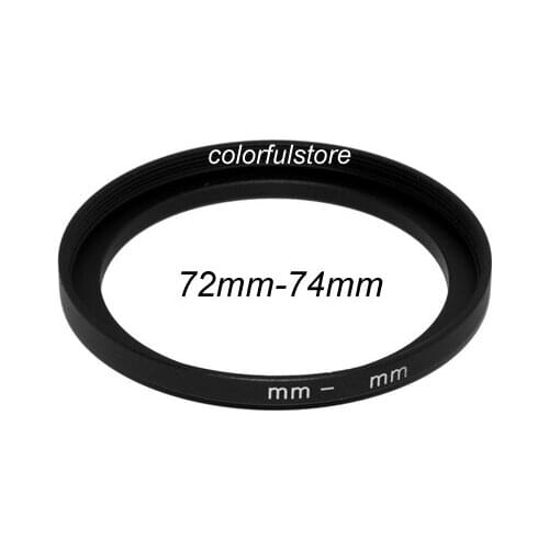 72mm to 74mm 72mm-74mm 72 74 mm Metal Step-Up Step Up Ring Camera Lenses Filter Stepping Adapter Filters Lens Hood Holder S008