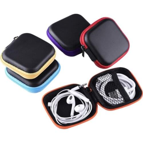 Square Hand Spinners Case EVA Earphones Container Bags Data Lines Box Multi Function Fidget Spinner Bag LX8747