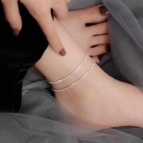 Trendy Hamsa S stamp Anklet Bracelet On The Leg For Women Fashion Plata plated rotate Chian On Foot Girl Beach Ankle Bracelet