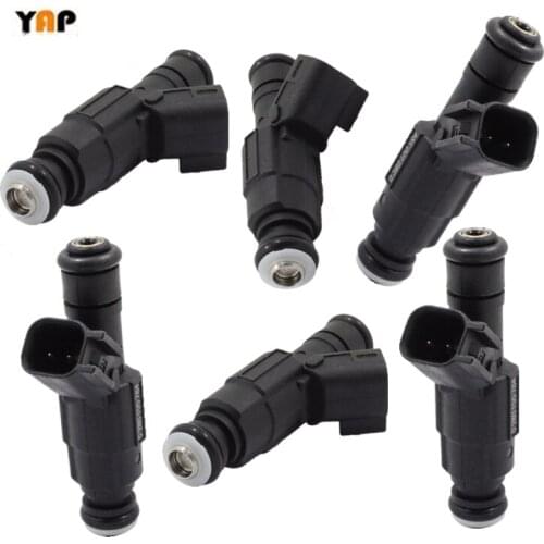 NEW FUEL INJECTOR (6) FIT FORJeep Grand Cherokee Wrangler 4.0L L6 0280155784 1999-2004