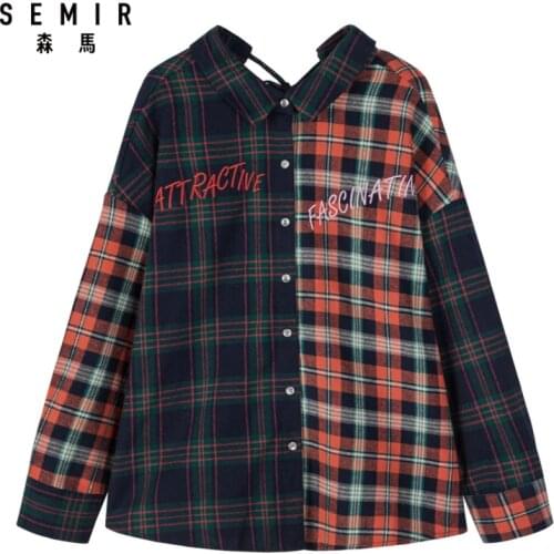 Блузки на пуговицах Semir China At AliExpress