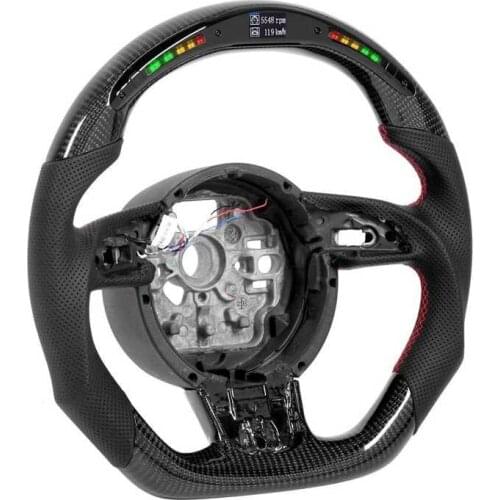 Carbon Fiber LED Shift Lights Display Steering Wheel Replacement for B8.5 A3 A4 A5 A6 A7 2013 2014 2015 Car style