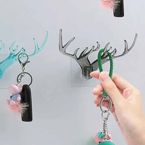 Home decoration wall shelf wall hanging Creative Wall special deer head wall key holder Antlers Nordic hooks Rack Holder