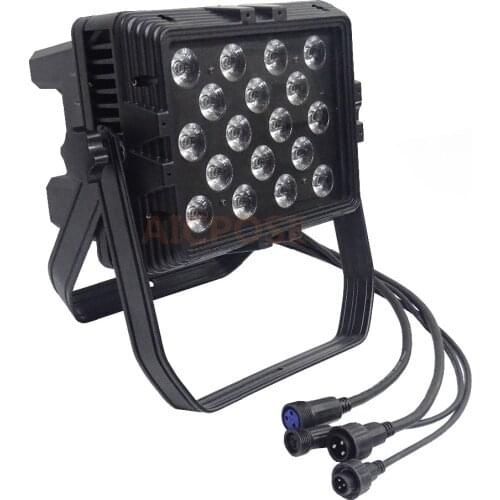 Waterproof Outdoor Led Lights Wall Washer 18x12w RGBW IP65 Led Stage Lighting Square Par Light
