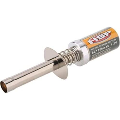 HSP 80101 1800MAh 1.2V Glow Plug Igniter Suitable for RC Car 1/8 1/10 HSP 80101 Rechargeable Glow Igniter-Not Charger