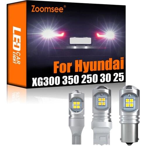 Zoomsee 2Pcs White Reverse LED For Hyundai XG XG300 XG350 XG250 XG30 XG25 2000-2005 Canbus Exterior Backup Light Rear Tail Bulb