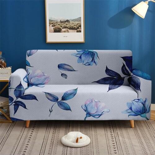 1/2/3/4-seater Sofa Set Living Room Bedroom 3D Print Simple Plant Pattern Style Sofa Cover Custom Elastic Couch Furniture Decor
