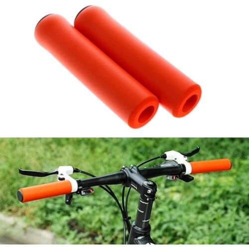 1 Pair Road/MTB Bicycle Grips Super Cycling Handlebar Cover Light Silicone Non-Slip Shock AbsorptionType Handle bar Bike Parts