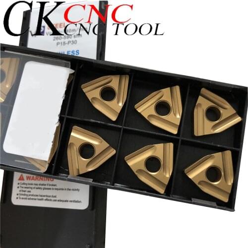 10pcs WNMG080408L-S LF9011 WNMG432 CNC Carbide insert Turning Inserts for Steel stainless steel cast iron