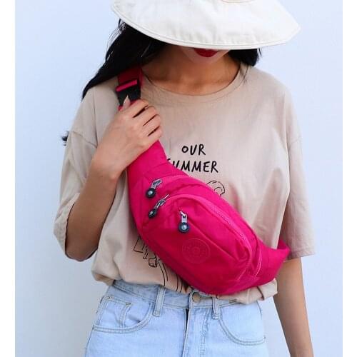 Aceperch Waterproof Casual Large Waist Bag Nylon Man Belt Pouch Belt bag Crossbody Bags Phone Sports Bag Chest Bag Womens Bag