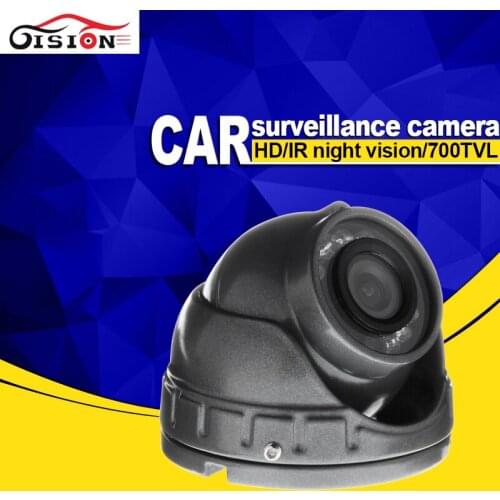 Free Shipping Gray Mini Car Camera,700TVL CCD Metal Vehicle For Taxi Bus Waterproof Night Vision Analog Camera