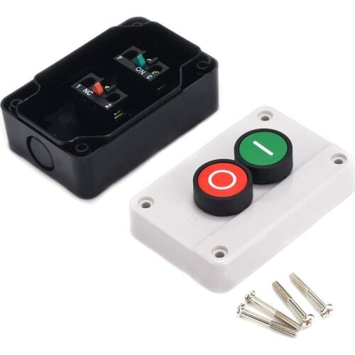 Durable ABS Push Button Control Station Box Switch Accessories Remote Start Stop Motor Solenoid IP55 Button Case Box