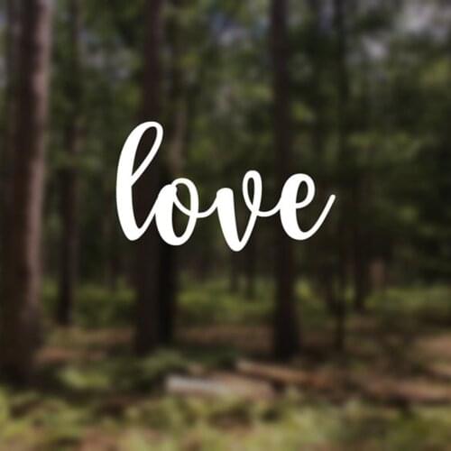 Black/Sliver Simple Word Love Camper Car Sticker Removable Waterproof Window Body Tumbler Laptop Water Bottle Decal CL1027