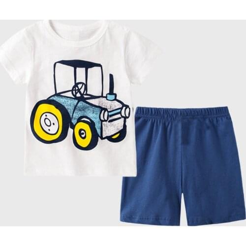 2pcs Children Clothing Sets Suit Baby Boy Summer Baby Boy Clothes Infant Cotton Short Sleeve T shirt Baby Girl T-shirts